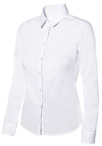 Velilla 405002 - WOMEN'S LS STRETCH SHIRT Weiß