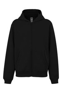 Mukua SF270K - KIDS ZIPPED HOOD SWEATSHIRT Schwarz