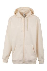 Mukua SF270U - ZIPPED HOOD SWEATSHIRT Elfenbein