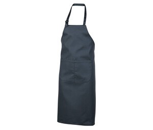 NEWGEN TB201 - Cotton bib apron with pocket Dunkelgrau