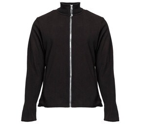 BLACK&MATCH BM701 - Women's zipped fleece jacket Black / Silver