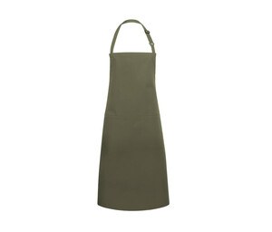 KARLOWSKY KYBLS5 - BIB APRON BASIC WITH BUCKLE AND POCKET Moss Green