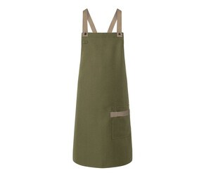 KARLOWSKY KYLS38 - BIB APRON URBAN-LOOK WITH CROSS STRAPS AND POCKET Moss Green