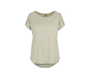 Build Your Brand BY036 - T-Shirt mit langem Rücken für Frauen Soft Salvia