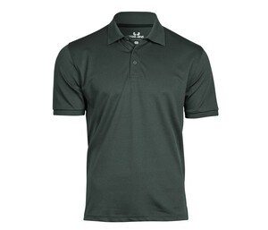 TEE JAYS TJ7000 - Recycled polyester/elastane polo shirt Dunkelgrün