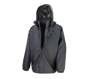RESULT RS215X - 3-IN-1 JACKET WITH QUILTED BODYWARMER Schwarz