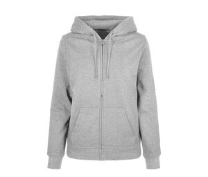 BUILD YOUR BRAND BYB009 - LADIES BASIC ZIP HOODY