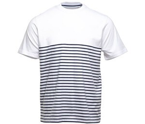 PEN DUICK PK200 - Short sleeve striped t-shirt Weiß / Navy