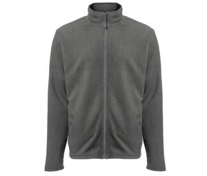 BLACK&MATCH BM700 - Men's zipped fleece jacket Grau
