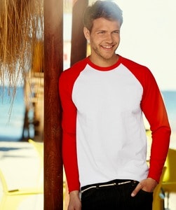 Fruit of the Loom 61-028-0 - Long Sleeve Baseball T-Shirt