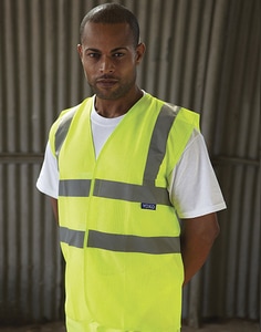 Yoko HVW120 - Hi-Vis Open Mesh Waistcoat