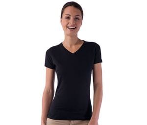 Sans Étiquette SE634 - Damen No Label V-Neck T-Shirt