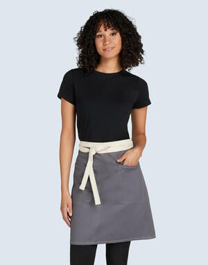 SG Accessories JG17P-Bistro - SANTORINI - Contrasted Bistro Apron with Pocket