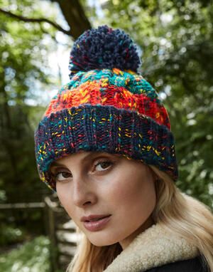 Beechfield B486 - Corkscrew Pom Pom Beanie