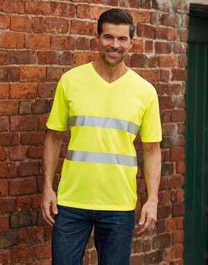 Yoko HVJ910 - Fluo Super Light V-Neck T-Shirt