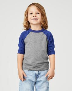 Bella+Canvas 3200T - Toddler 3/4 Sleeve Baseball Tee