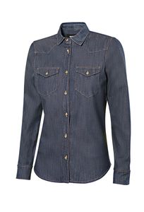 Velilla 405007S - WOMENS LS DENIM SHIRT